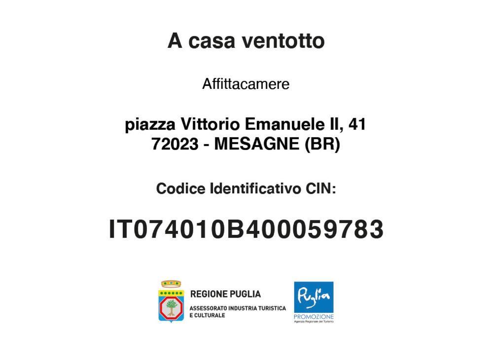 A Casa Ventotto Mesagne Exterior foto